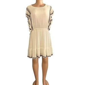 Free People Weekend Brunch Mini Dress White